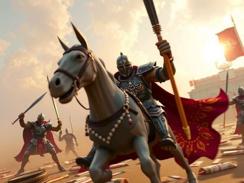 Predator Siege Knight siege battle scene