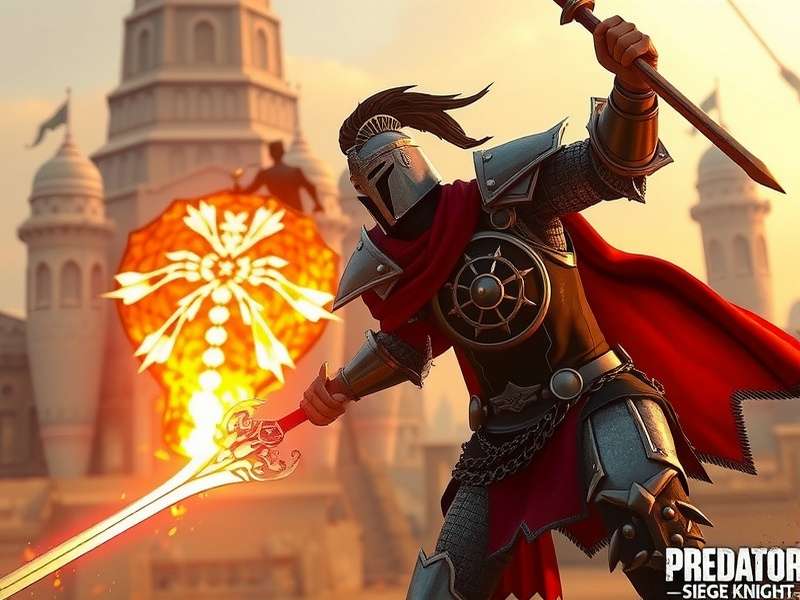 Predator Siege Knight gameplay screenshot showing knight in battle